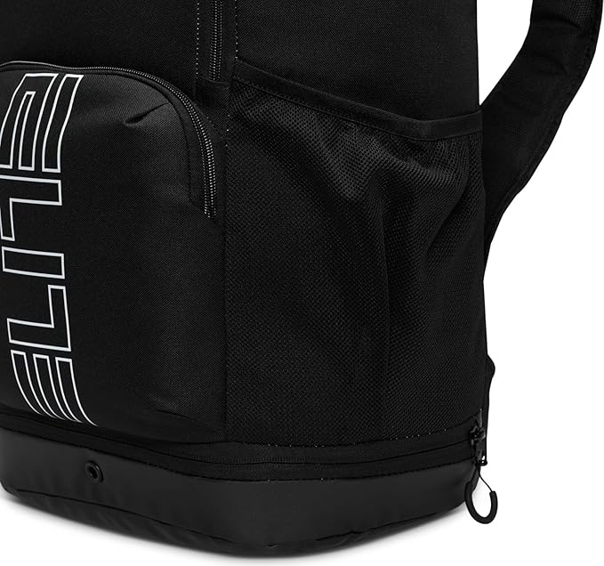 Nike, Unisex, Varsity Elite Backpack (32L), Black/Black/Metallic Silver, One Size