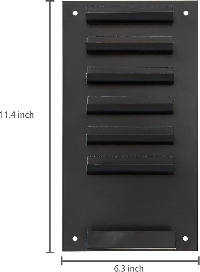 MyGift MyGit Whiteboard Marker Holder 2-Pack Wall Mounted Dry Erase Marker Holder Black 7 Slot Organizer for Markers and Eraser for Classroom Office or Home