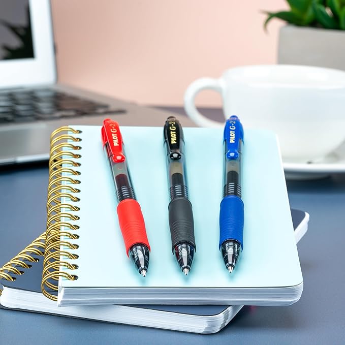 Pilot G2 Premium Retractable Gel-Ink Rolling Ball Pens, Bold Point (1.0mm), 1.0 Gel Pens, Assorted, 10-Pack - Ideal for School, Journaling, & Office Writing