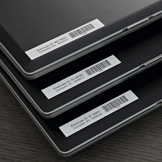 DYMO Authentic D1 Label l DYMO Labels for LabelManager, COLORPOP and LabelWriter Duo Label Makers, Great for Organization, Indoor or Outdoor Use, ½” (12mm), Black Print on White Tape, Water Resistant