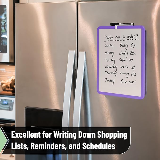 Mr. Pen- Dry Erase Board, 14” x 11” with a Black Dry Erase Marker, Small Mini White Board for Students, Back to School Supplies