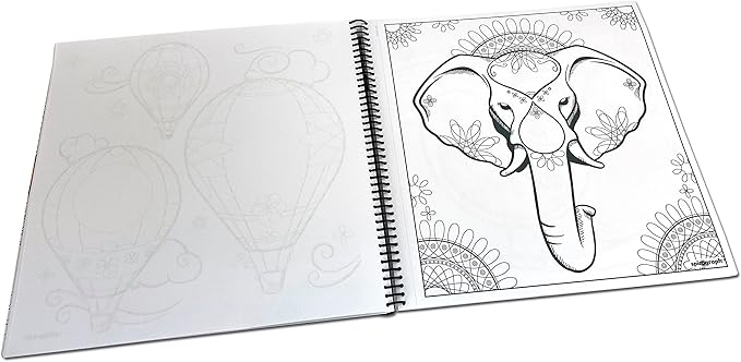 Spirograph — Doodle Art Journal — Activity Drawing Kit — with Guided Drawing Templates for Kids 8+