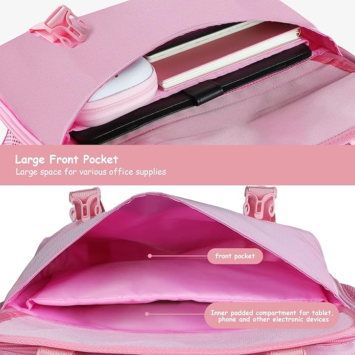 Zipper Binder 3 Ring, 500 Sheets Capacity, 2 Inch Binder with Shoulder Strap Fits for 14 Inch Laptop School and Office