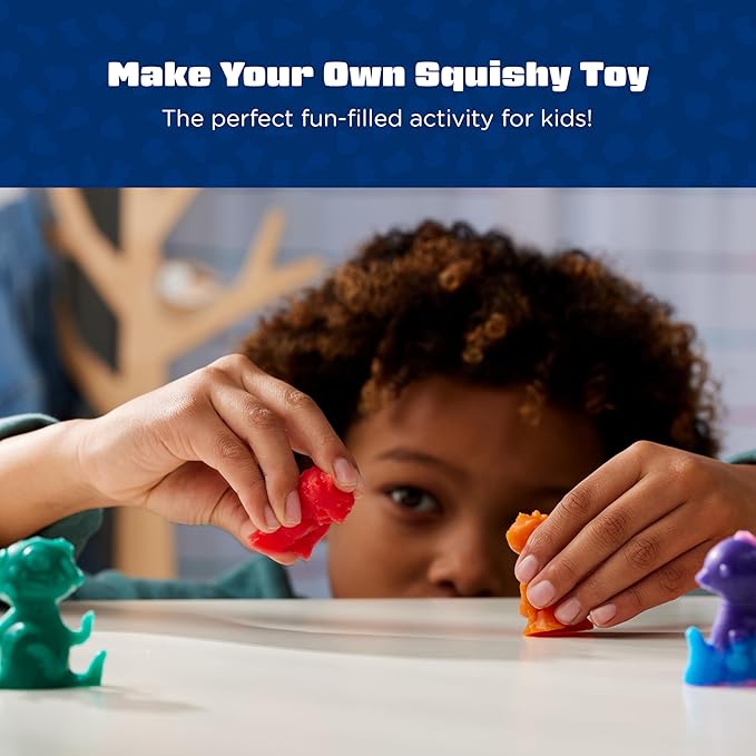 Elmer's Squishies Mix and Match, Kids DIY Activity, Squishy Toys Kit, Creates 4 Mix and Match Characters, 24 Piece Set - Slime Fun, Arts & Crafts, Creative Gift for Ages 6+