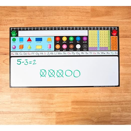 Really Good Stuff Dry Erase Desktop Helper - Set of 24 - Primary