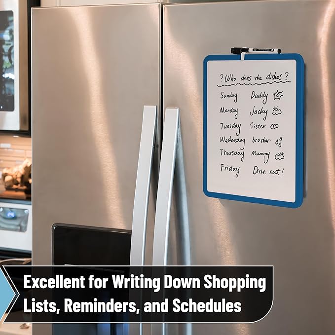 Mr. Pen- Dry Erase Board, 14” x 11” with a Black Dry Erase Marker, Small Mini White Board for Students, Back to School Supplies