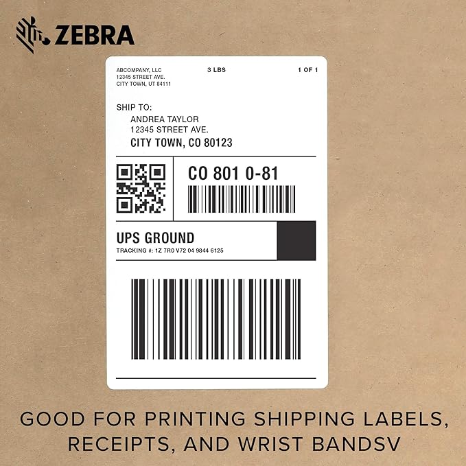 Zebra - ZD410 Direct Thermal Desktop Printer for labels, Receipts, Barcodes, Tags, and Wrist Bands - Print Width of 2 in - USB, Bluetooth, and Wifi Connectivity - ZD41022-D01W01EZ (Renewed)