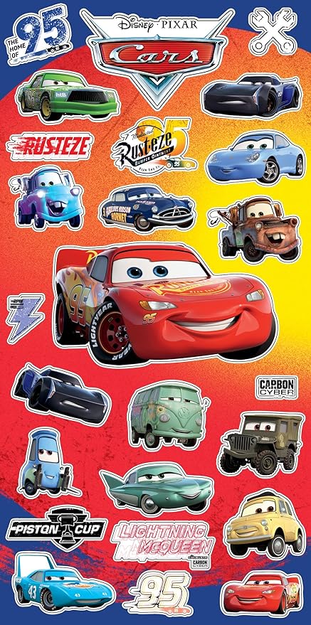 Disney Cars Mini Backpack with Lunch Box Set - Bundle with 11” Small Lightning McQueen Backpack, Lunch Bag, Stickers, More | Disney Cars Lunch Bag Set