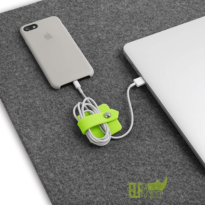 Cord Organizer Earbuds Holder Earphone Wrap Earphones Organizer Headset Headphone Earphone Wrap Winder Cord Manager Cable Winder Green