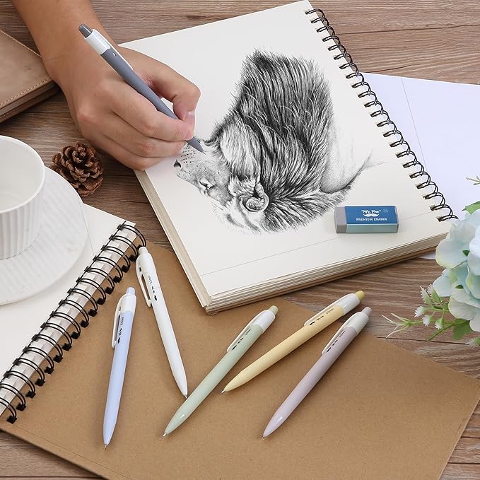 Mr. Pen- 0.5mm Mechanical Pencil Set, 6 Pack, Macaron Pastel, Cute Mechanical Pencils 0.5mm, Lead Pencils 0.5