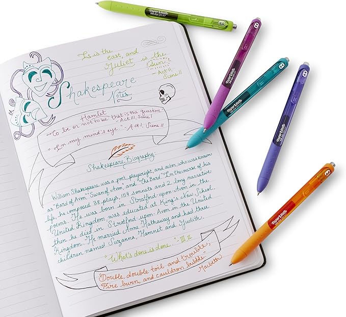 Paper Mate InkJoy Gel Pens Medium Point Assorted,10 Count (Pack of 12)