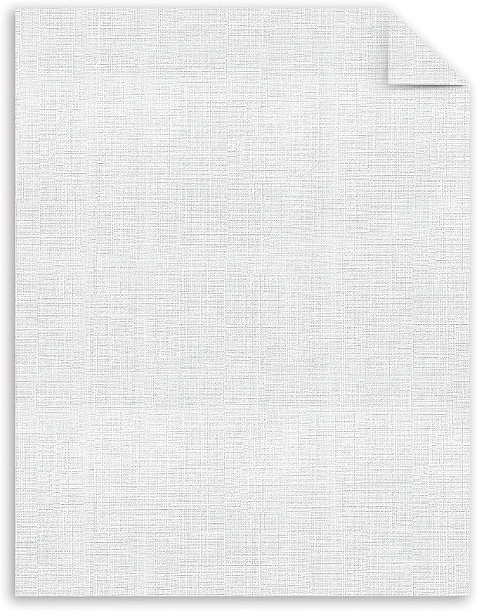 Southworth 25% Cotton Business Paper, 8.5 x 11", 24 lb/90 gsm, Linen Finish, White, 500 Sheets - Packaging May Vary (554C)