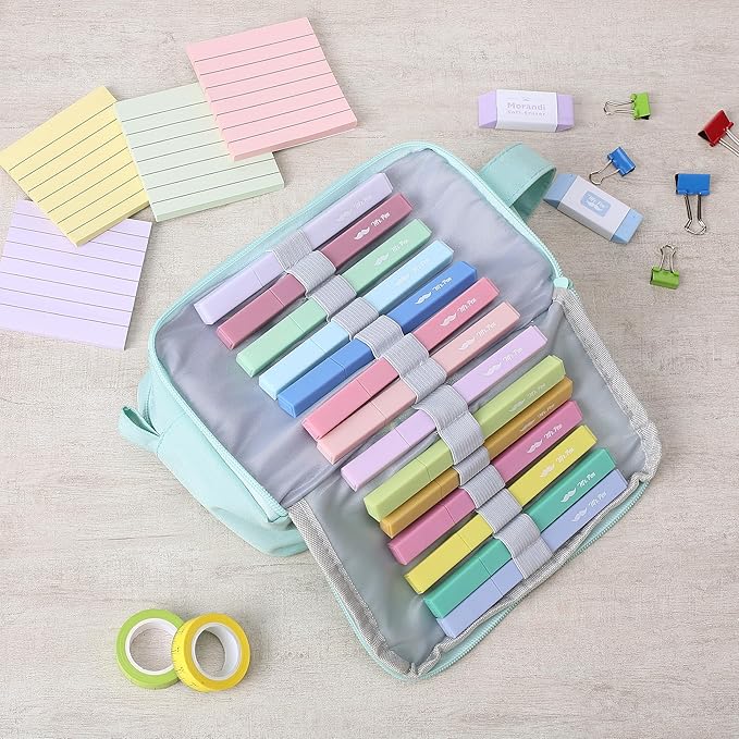 Mr. Pen Aesthetic Highlighters - 16 pcs, Chisel Tip, Assorted Pastel Colors, No Bleed Bible & General Use Highlighters, Perfect for Christmas Gifts & Bible Marking