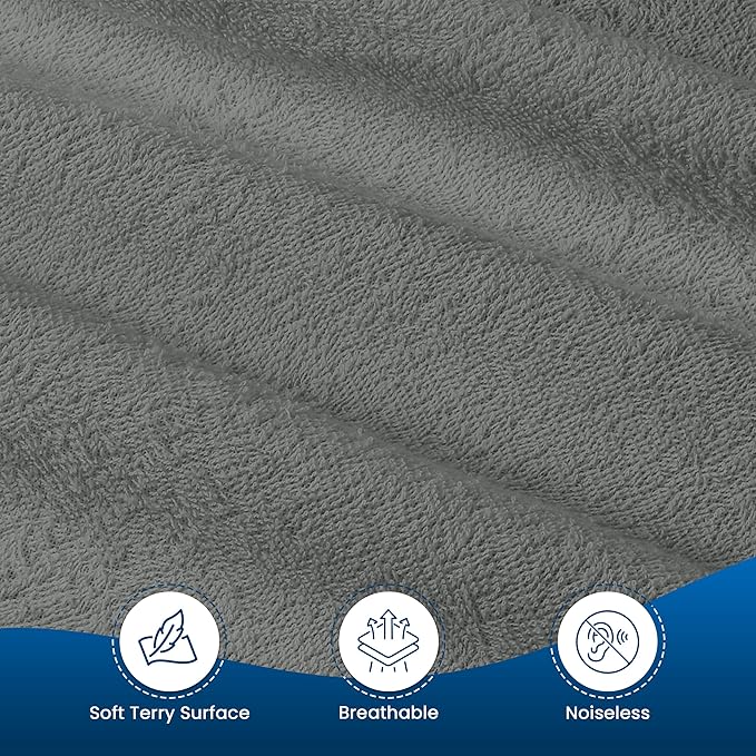 Utopia Bedding Waterproof Mattress Protector Queen Size, Premium 200 GSM Terry Mattress Cover, Soft & Breathable Bed Cover, Fitted Sheet Style with Stretchable Deep Pockets 17" (Gray)
