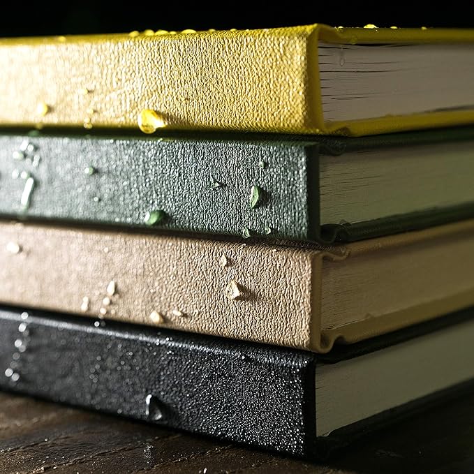 Rite in the Rain Weatherproof Hard Cover Notebook, 4.25" x 6.75", Tan Cover, Universal Pattern (No. 970TF-M)