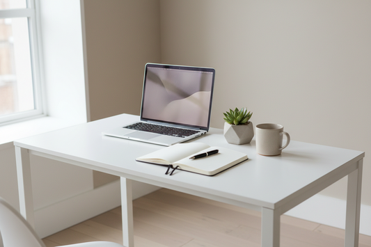 Lifestyle & Trend Theme: The Minimalist Desk Setup