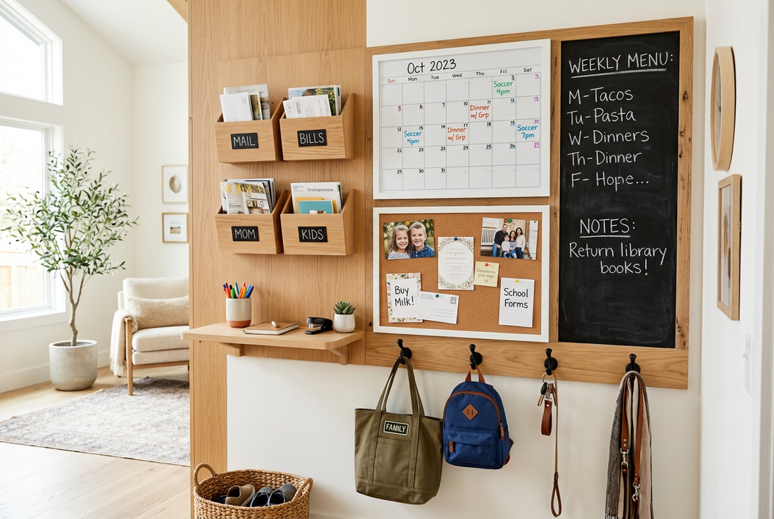 The Family Command Center: One Simple Space That Keeps Everyone Organized
