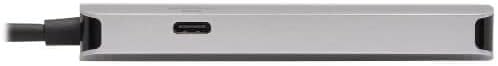 TRIPP LITE Three USB-A Ports USB-C Hub, USB 3.2 Gen 1, 5 Gbps Data Transfer, 100W Power Delivery Charging 20V 5A, Gigabit Network Port, Sturdy Aluminum Housing, 3-Year Warranty (U460-003-3AGALC)