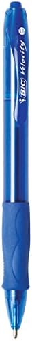 BIC Glide Bold Blue Ballpoint Pens, Bold Point (1.6mm), 12-Count Pack, Retractable Ballpoint Pens With Comfortable Full Grip