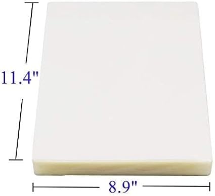 Immuson Thermal Laminating Pouches 8.9 x 11.4, 3Mil Thickness, Crystal Clear Finish, 3000 Pack
