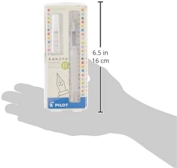 PILOT Kakuno Fountain Pen,Clear Barrel,Extra Fine Nib (10816),(Pack of 2)