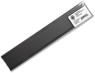 U Brands Magnetic Label Holders, 6" x 2", Black, 10-Pack, Reusable Magnetic Card Holders for Shelving, Warehouse Racks, File Cabinets, and Metal Surfaces