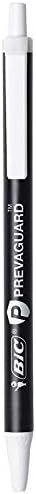 BIC PrevaGuard Clic Stic Ballpoint Pen, Black, 60-Count