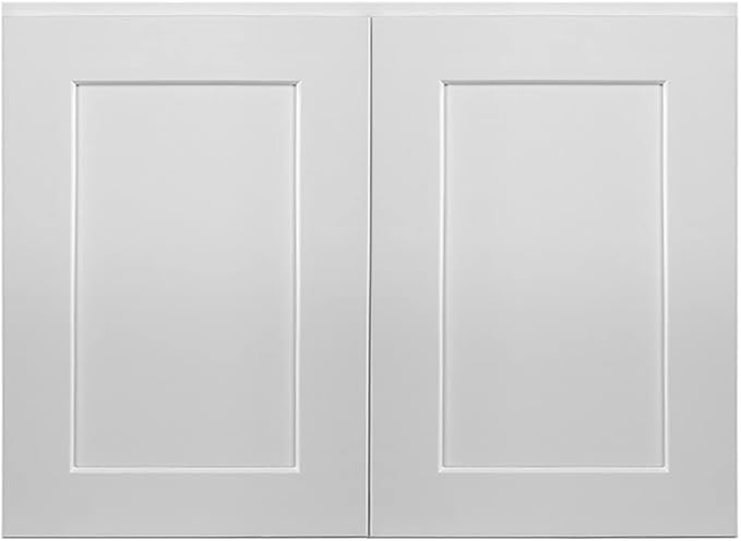 Design House Brookings Shaker Unassembled Wall Kitchen Cabinet W3324, 33 W x 12 D x 24 H, Painted White with Sherwin Williams®, Solid Wood – Design House, 561605