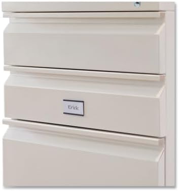 U Brands Magnetic Label Holders, 2" x 1", Black, 25-Pack, Reusable Magnetic Card Holders for Shelving, Warehouse Racks, File Cabinets, and Metal Surfaces