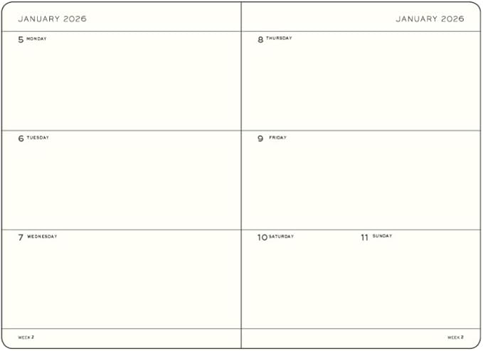 LEUCHTTURM1917 - Weekly Planner 2026, Softcover, Pocket (A6), Rising Sun (Jan 1 - Dec 31, 2026)