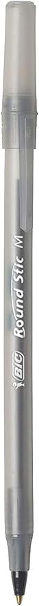 BIC Round Stic Xtra Life Pens, Medium Point 1.0 mm, 60 Black & 60 Blue Pens, Pack of 120