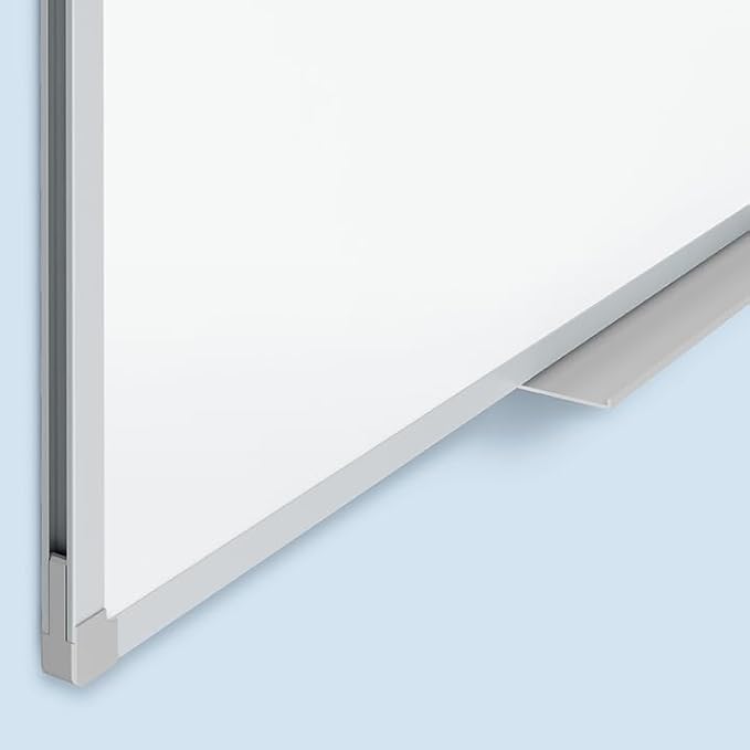 Mead White Board 24" x 18", Dry Erase Whiteboard For Wall, Non-Magnetic, White/Silver (85355)