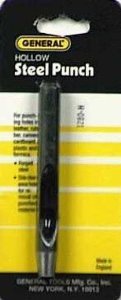 General Tools Punch 5/16 " Dia 5/16 " Dia Hollow Steel Forged Steel