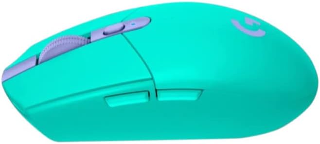 Logitech G305 Lightspeed Wireless Gaming Mouse (Mint) Bundle with 4-Port 3.0 USB Hub (2 Items)