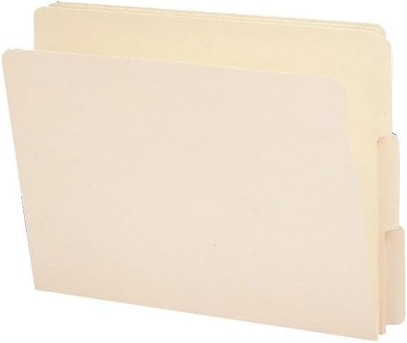Smead End Tab File Folder, 1/3-Cut Tab, Letter Size, Manila, 100 per Box (24130)