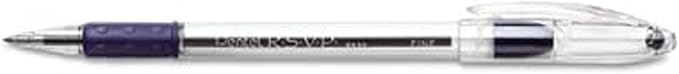 Pentel RSVP Ballpoint Pens, 0.7mm Fine Point, 6 Black & 6 Blue Ink Pentel Pens, Pack of 12