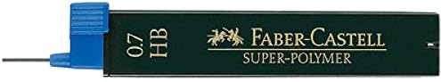 Faber-Castell Miscellaneous Super-Polymer Fineline Lead, 0.7mmBlack, 2B, for Art, Craft, Drawing, Sketching, Home, School, University, Colouring