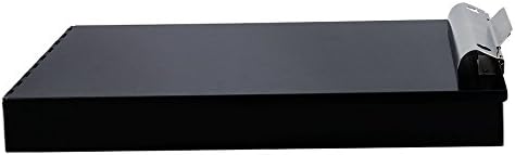 Saunders Metal Clipboard with Storage, Letter Size Heavy Duty Contractor Grade Clipboard, Recycled Aluminum Dual Storage Form Holder with High Capacity Clip, Assembled in USA, Black Cruiser-Mate
