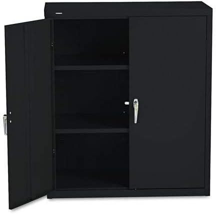 HON Brigade Series Five-Shelf Storage Cabinet - High Storage Cabinet, 36w by 18d by 42h , Black (HSC2472)