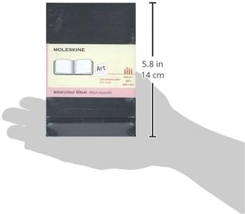 Moleskine Art Plus Watercolor Album, Pocket, Black, Hard Cover (3.5 x 5.5)