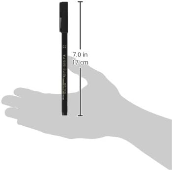 Yasutomo - NSC603A Y and C Water Based Calligraphy Markers, Chisel Tip, Assorted Sizes, Black, Pack of 9-443609