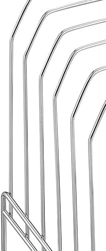 Staples Metal Incline Sorter, Chrome, 2‑Pack – Desktop File & Mail Organizer for Office Paper