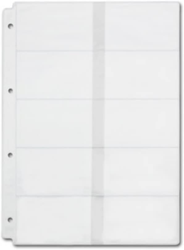4 Pack A4 4 Holes Binder Name Card Holder Plastic Business Card Organizer Binder Coupon Holder Waterproof 4 Holes Card Holder for Personal Organiser (Name Card Holder, A4)