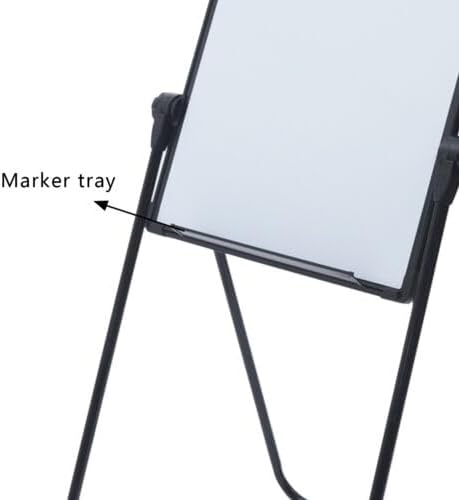 35" X 24" Double-Sided Mobile Dry Erase Board Magnetic Whiteboard Display Stand Rolling W/Marker Tray Writing 360Degree Adjustable Double Sided Flipchart Hook Foldable Framed White