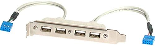 StarTech.com 4 Port USB A Female Slot Plate Adapter - T - USBPLATE4