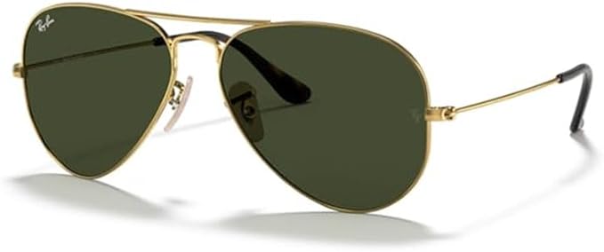 Ray-Ban RB3025 Metal Aviator Sunglasses For Men For Women +BUNDLE with ACCESSORY EYEWEAR KIT