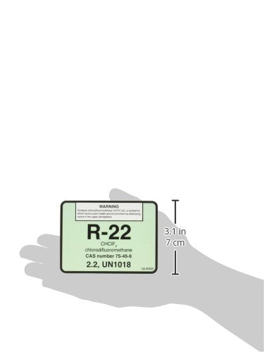 Diversitech R-22 Cylinder Tank Labels (04022), 3 * 4 inches