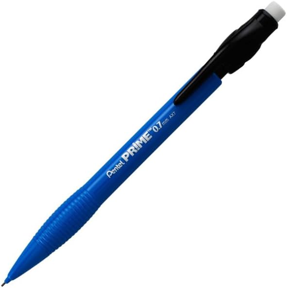 Pentel Prime Mechanical Pencil 0.7mm, Blue Barrel, Box of 12 (AX7C)