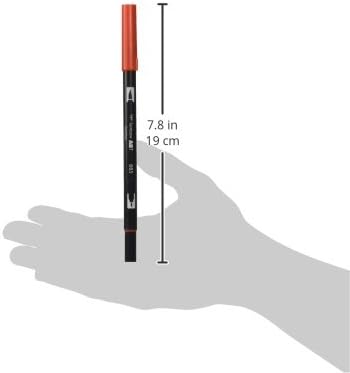 Tombow Dual Brush Pen Art Marker, 885 - Warm Red, 1-Pack