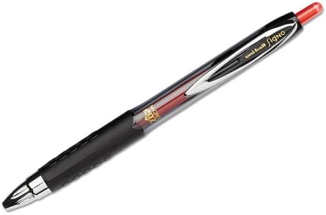uniball 207 Retractable Gel Pens, Micro Point (0.5mm), Red